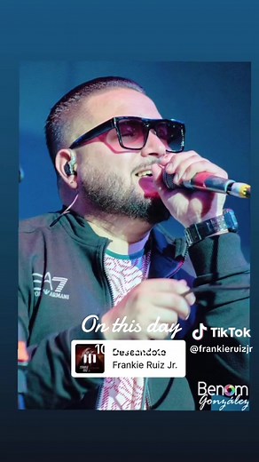#frankieruizjr @Frankie Ruiz Jr. Frankie Jr, el hijo de la leyendra Frankie Ruiz, rindiendole homenaje. #frankieruiz