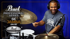 The Professional Series drums feature advanced hardware elements combined with EvenPly-Six (5.4mm) North American Maple premium shells. Pearl's classic RL Lug, OptiMount Tom Suspension System, 2.3mm SuperHoop II Triple-Flanged hoops, mini Bass Drum Muffler, and Remo UT Pinstripe heads ensure it will be rugged and reliable for any performance. https://pearldrum.com/en/products/drum-sets/professional-series/professional-series Demonstrated by Pearl Artist Isac Jamba Shown in a White Marine Pearl f