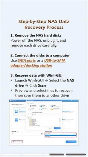 NAS drive failed or deleted files? 🧠 Don’t panic — recovery is possible!