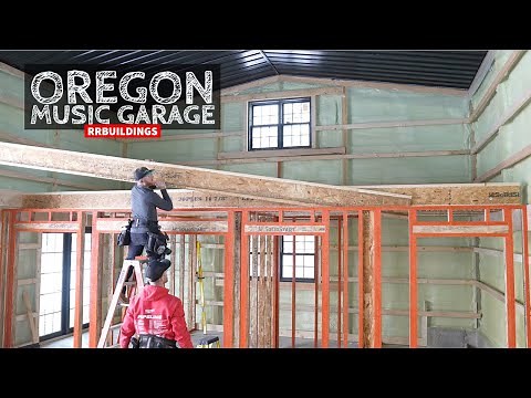 Oregon Music Garage Part 14: Framing Interior Walls and Floor I-joists