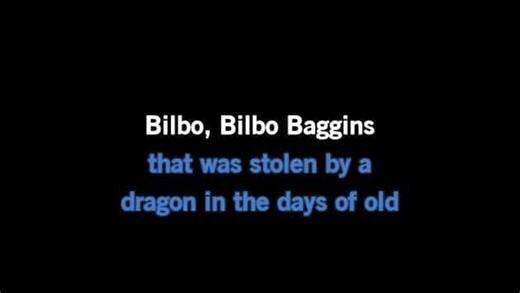Karaoke The Ballad of Bilbo Baggins - Leonard Nimoy - CDG, MP4, KFN - Karaoke Version