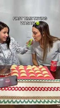 First Time Trying Wasabi (Chip Challenge!) #momdaughter #funny #fy #fyp #shorts