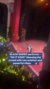 BLACK SHERIF performs – “SO IT GOES” blessing the crowd with raw emotion and powerful vibes. 🎶🔥. #IRONBOYTour 🇬🇧 #BlackSherif #SoItGoes #LiveInLondon #AfrobeatStar #GhanaMusic #UnforgettableMoments | Ghana Artists Club
