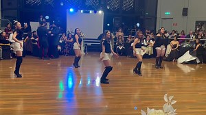 Diamond Divas dance group performs in Le Oscars coronation night at Melrose Reception. The dancers are: Theresa Marcos, Gina Tuazon, Juliet Orquia Manalac, Elgen Shanon and Bing Mopac Maquiling. | The Philippine Times (Australia)