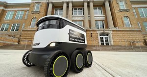 Goodyear airless tires get put to the test on delivery robots
