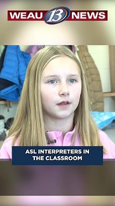 ASL interpreters are in classrooms across the Eau Claire Area School District. Read more about their impact on our website. https://www.weau.com/2025/02/03/asl-interpreters-benefiting-entire-classrooms/ | WEAU 13 News