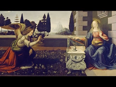 The Annunciation (1472-1475) by Leonardo da Vinci