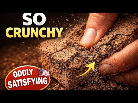 Pure Mud Crumbling ASMR (No Talking) | Satisfying Earth Sounds for Sleep