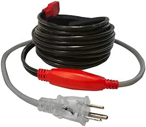 Pipe Freeze Protection Cable 40 Ft | Easy to Install Pipe Heating | Pipe Heater Cable for All Types of Rigid Water Pipes with Built-in Thermostat, 120V