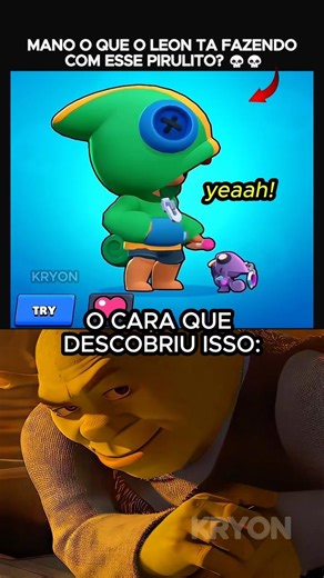 O que BRAWL STARS fez com o LEON? 🤯💀 #beat