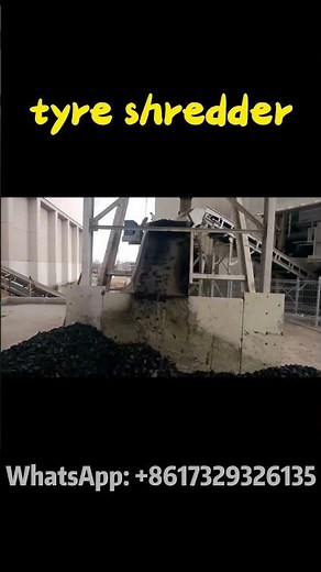 Turn Old Tyres into Useful Materials – Tyre Shredder Full Process #tyre #shredder #recycle