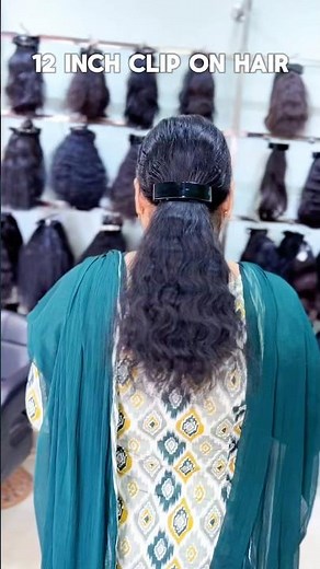 12 inch clip on hair extension #hairextentions #hairaccessory #hairextension