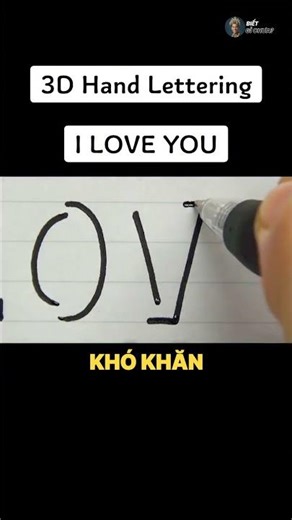 Secrets to Winning Over Your Crush with the Amazing 3D "Love" Lettering Technique 💖🥰