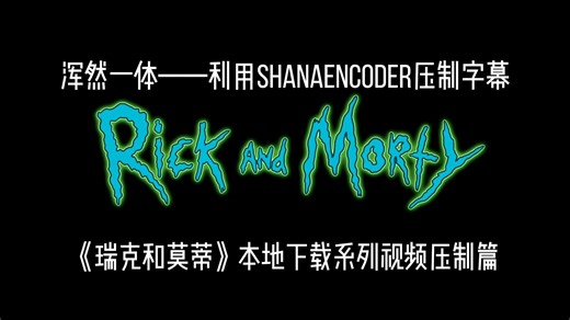 浑然一体——利用ShanaEncoder烧录字幕（《瑞克和莫蒂》本地下载系列视频压制篇）