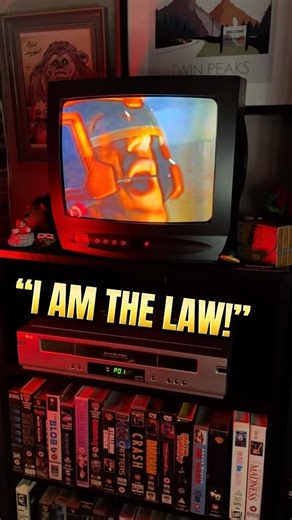 Judge Dredd VHS “I am the law!” Scene #judgedredd #stallone #vhscollector #90smovies
