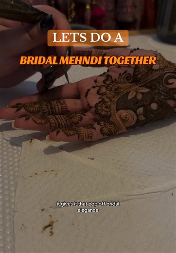 Let’s do a Bridal Mehndi Application together✨🧡 #bridalmehndi #bridalhenna #mehndi #mehndidesign #mehndilover #hennaart #mehndilove