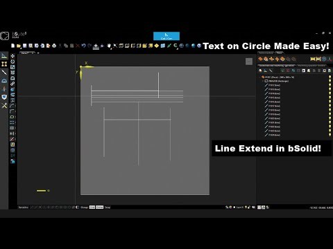 bSolid Tutorial: Using Element Extension for CNC Projects / Line Extend Tool for CNC Projects