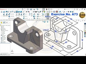 SolidWorks Tutorial for beginners Exercise A73