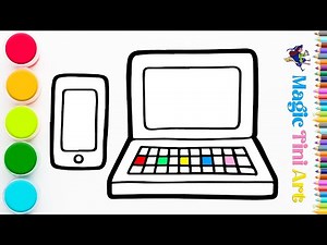 How to Draw a Computer | Step by Step