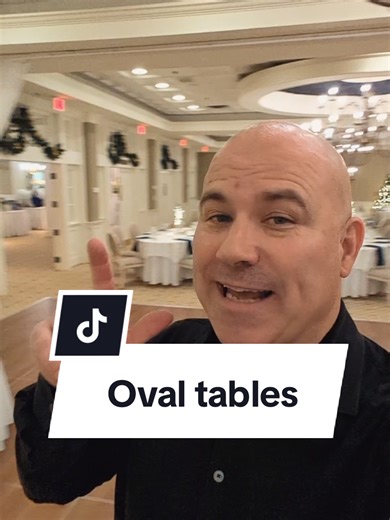I am aware there are only 8 seats at the table - the staff said they can seat 10. #weddingduo #weddingideas #receptiontables #ovaltable #tablefor10