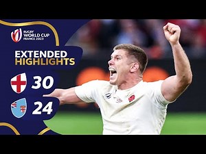 England survive despite Fiji fightback | England v Fiji | Rugby World Cup 2023 Extended Highlights