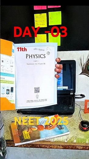 I completed full chapter of class 11th physics in 1 day #neet2025