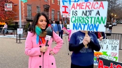 🔁 THROWBACK: “I Could Very Much Hurt You” A Mamdani supporter explodes after @POTUS meeting. Right after far-left NYC Mayor-elect @ZohranKMamdani left a respectful meeting with President Trump, one of his supporters completely lost it: “America is NOT a Christian nation.” “You can’t use your f**king textbook to make laws about my body.” “I could probably very much hurt you… but I won’t.” This wasn’t an outlier — this is what happens when the radical left sees civility with Trump. Angry. Anti-Ch