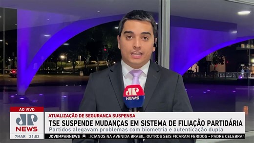 1.1K views · 13 reactions | Nesta quinta (07), o presidente do Tribunal Superior Eleitoral, Alexandre de Moraes, tomou a decisão de suspender as mudanças no sistema de filiação partidária. Os partidos alegaram problemas com biometria e autenticação dupla. #JornalJP | Jovem Pan News | Facebook