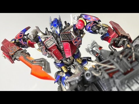 Scourge vs Optimus Prime, but it's Bayverse | Transformers Stop Motion : Rise of the Beasts