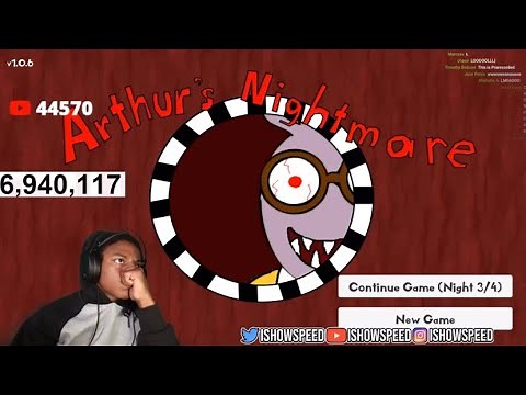 IShowSpeed Plays Arthur’s Nightmare