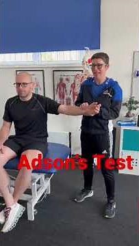 Adson’s test for Thoracic Outlet Syndrome (TOS): Level 5 Sports Massage course