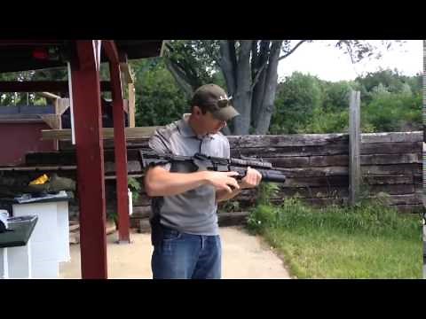 AR-15 M4 with 37mm Flare Launcher Firing