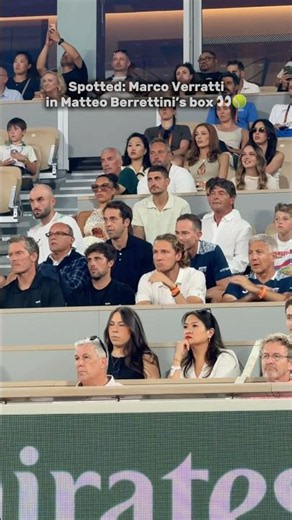 Italian legend in sight 🇮🇹✨#rolandgarros #marcoverratti