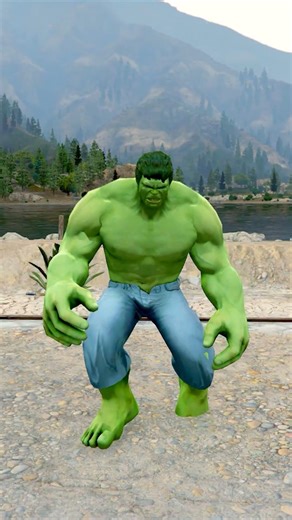 BRAVE HULK RESCUE HIS BROTHER HULK FROM THANOS #gta #gta5 #shorts #gaming