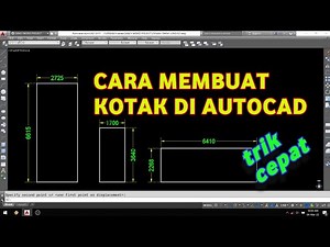 Cara membuat rectangle di Autocad