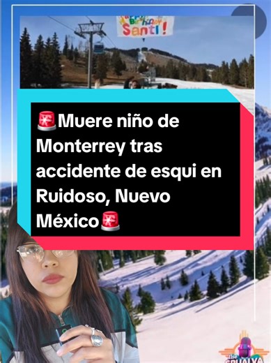 🚨Muere niño de Monterrey tras accidente de esqui en Ruidoso, Nuevo México🚨 Un trágico accidente cobró la vida de un niño de 12 años originario de Monterrey, Nuevo León mientras se encontraba de vacaciones familiares en Estados Unidos. El menor, identificado como Santiago Ortiz Zamorano, falleció tras sufrir un accidente mientras practicaba esquí en el centro turístico de Ruidoso, Nuevo México, el pasado 8 de enero, fecha en la que celebraba su cumpleaños. Aquí lo que se sabeℹ️ #Ruidoso #nm #ac