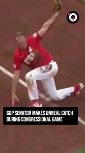 GOP senator makes unreal diving catch during congressional baseball game