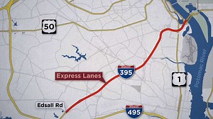 I-395 Express Lanes to Close for 10 Consecutive Weekends