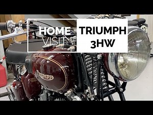 1944 Triumph 3HW 350cc Pre-War Single motorcycle - Part 1 of 2