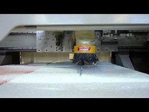 CNC cutting of unrolled developable strips of Corian