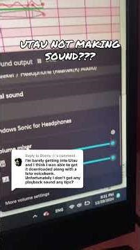 UTAU NOT MAKING SOUND? #utau #utaututorial