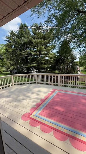 Painted Deck Rug DIY: Wagner Spray Facelift for Patio