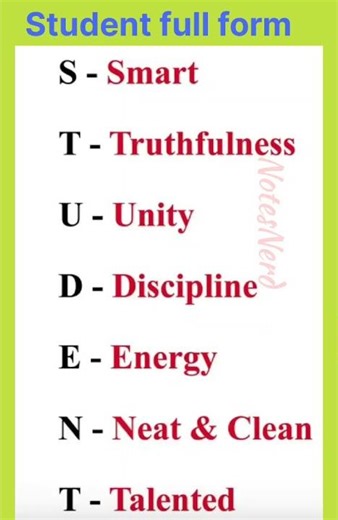 student full form.#easy learning #english