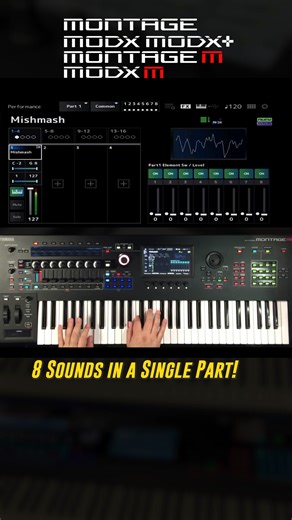 13K views · 98 reactions | Eight sounds inside a Montage M single part performance. Every turn of the Super Knob brings up a completely different sound, all without switching performances or activating other parts. Rotary Speaker is only active for the organ, and Chorus is only on for some sounds. It’s a setup I’ve been using for a while now to circumvent the 8 part limit, and the Montage M handles it really well. How do you think this is done? | Narfsounds | Facebook