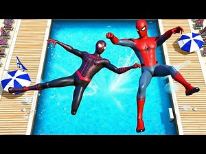 SPIDERMAN x MILES MORALES Jumps/Fails - Funny Gameplay Fails Compilation