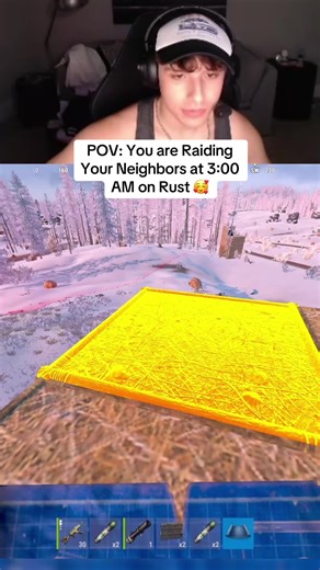 POV: You are Raiding your Neighbors at 3:00 AM on Rust 🥰🥰 #rust #rustgame #rusttok #rustconsole
