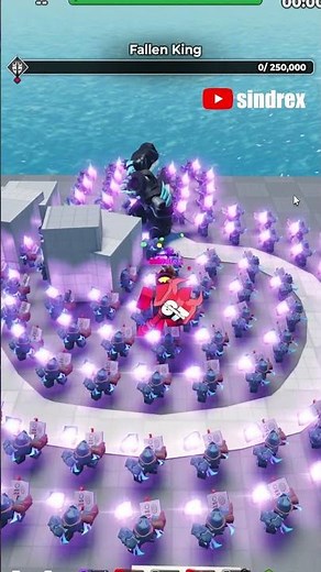 100 Accelerators vs Fallen King in TDS! 👑💀 #roblox #towerdefensesimulator #tds #accelerator