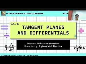 14.6 Tangent Planes and Differentials