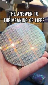 This silicon wafer contains the answer to the meaning of life