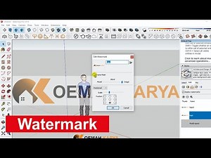 Cara Menambahkan Watermark Logo | Sketchup